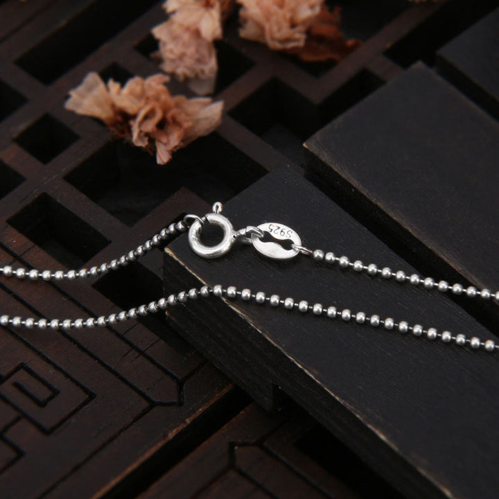 Collana con ciondolo di potere spirituale Vajra in argento sterling 925 Buddha Stones