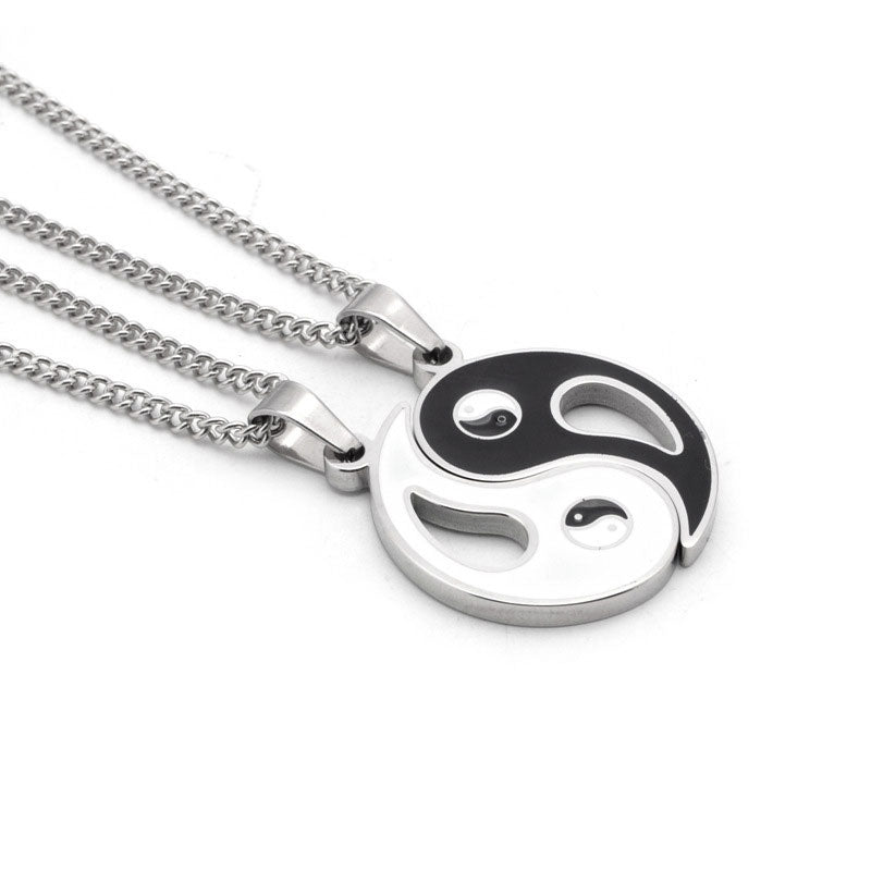 Collana con ciondolo Yin Yang da 2 pezzi - image 1