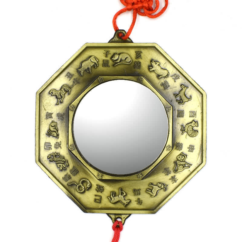 Mappa Feng Shui Bagua Cinque monete imperatore Mappa energetica armonia nodo cinese