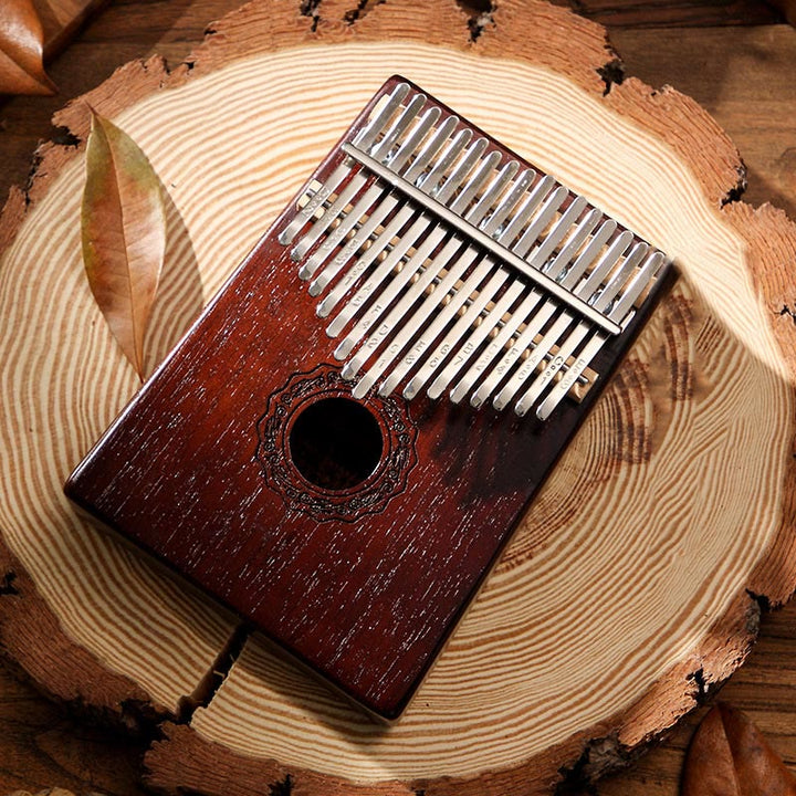 Buddha Stones Kalimba 17 tasti Thumb Piano in mogano Acacia Noce Pianoforte portatile per dita