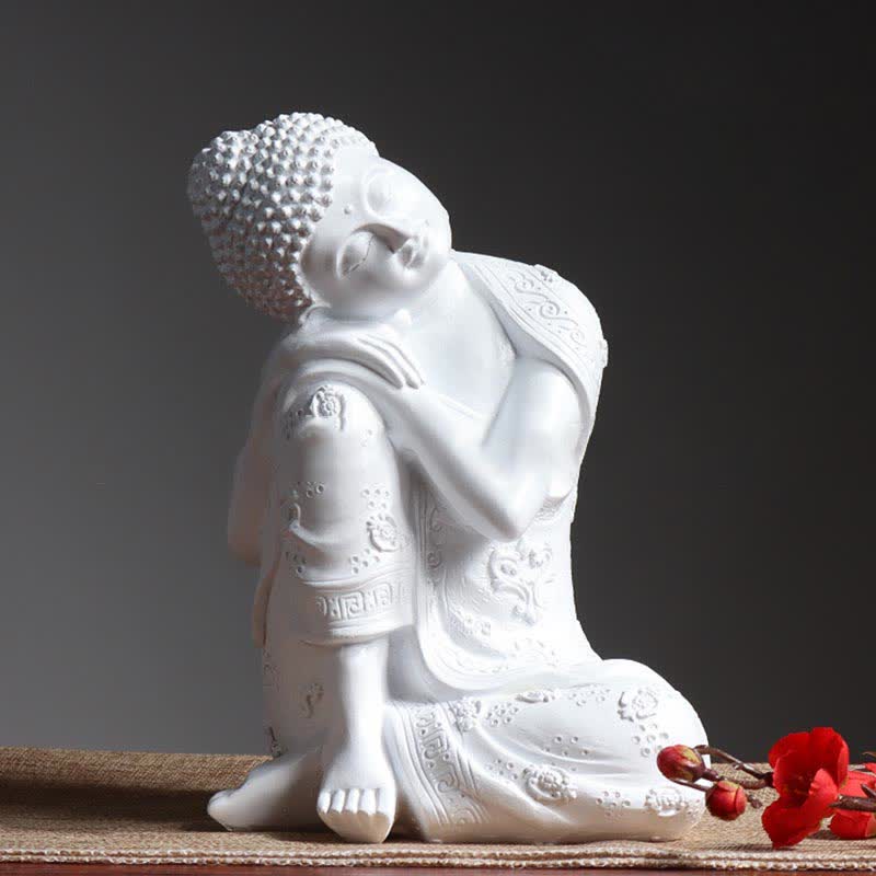 Buddha Stones Statua in resina di serenità del Buddha in meditazione tibetano