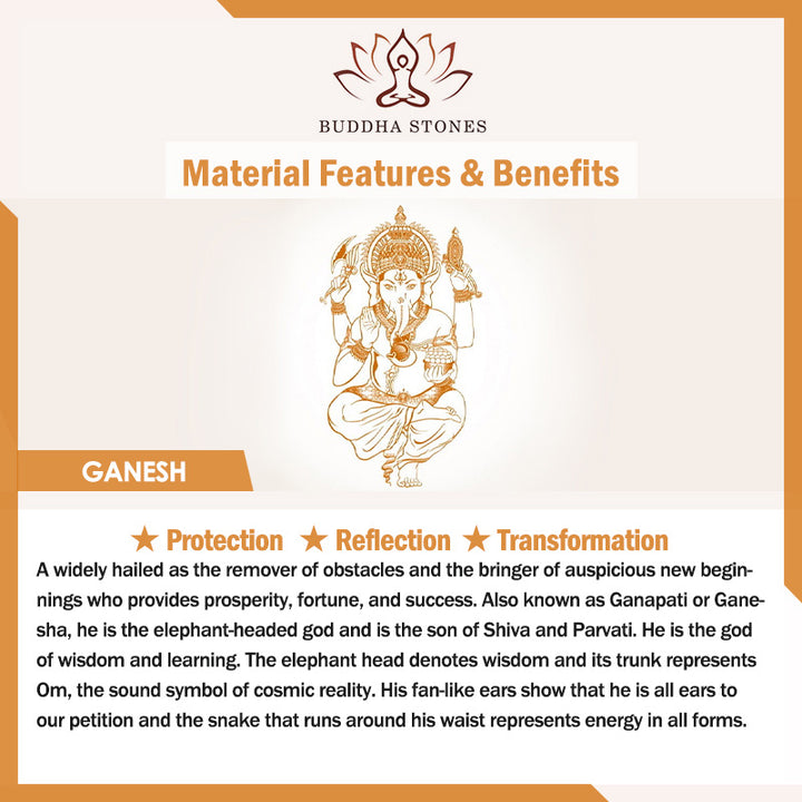 Statua dell'elefante Ganesh Ganpati Benedizione Protezione Decorazione della casa - image 10