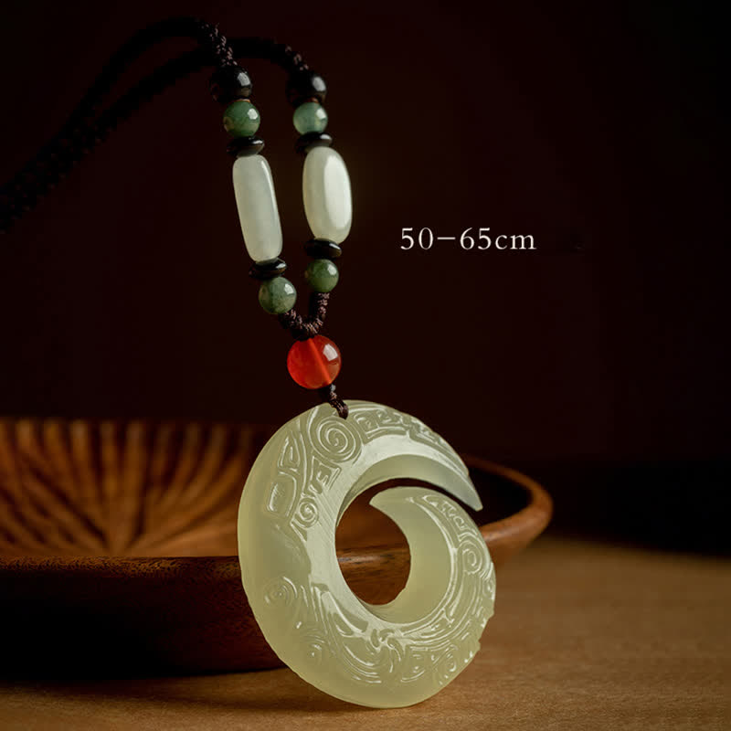Collana con Buddha Stones, ciondolo in pietra di pace, ciondolo in pietra di giada, ciondolo in pietra di sandalo rosso, ciondolo in pietra di cinabro, ciondolo in pietra di agata, ciondolo in pietra di fortuna