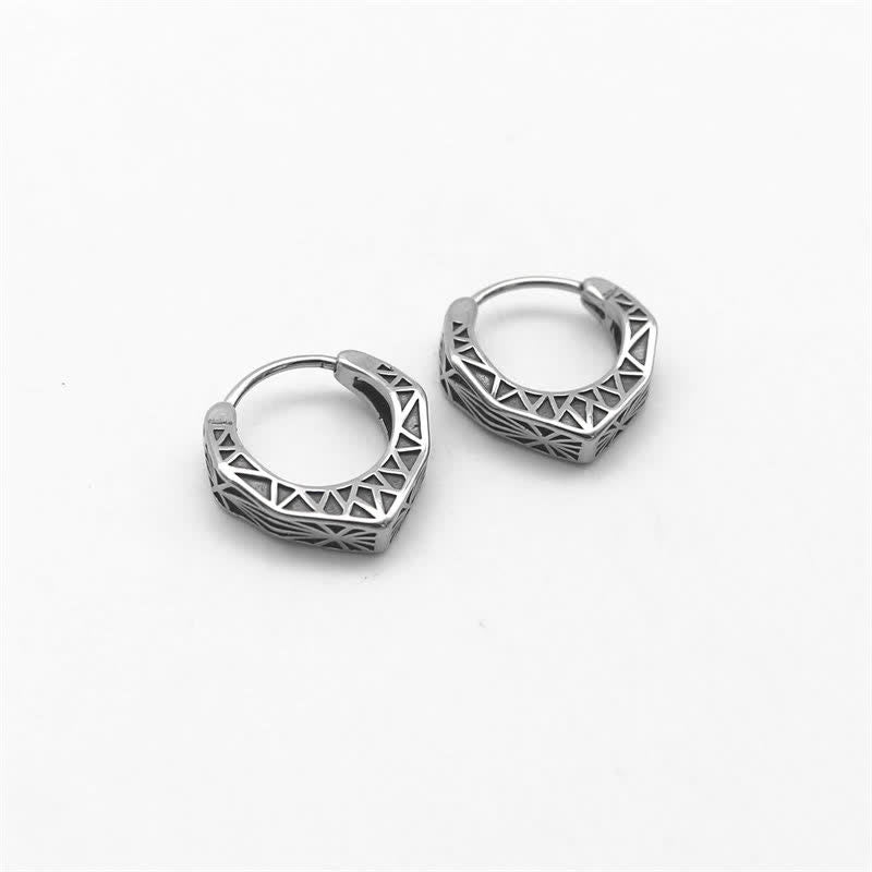 Orecchini Viking Hoop Titanium Steel Balance - image 8