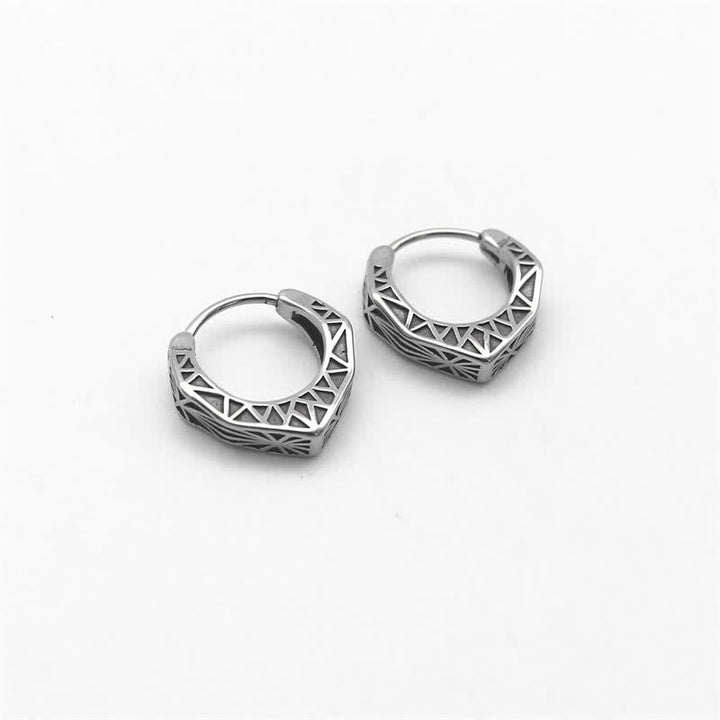 Orecchini Viking Hoop Titanium Steel Balance - image 8
