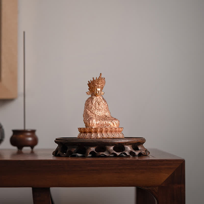 Statua di Buddha Shakyamuni in rame fatta a mano con compassione, decorazione