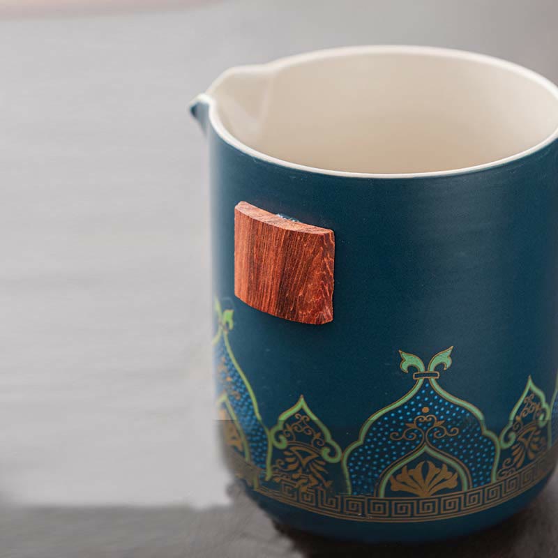 Buddha Stones Flower Chinese Gongfu Teiera in ceramica portatile Set da tè da viaggio all'aperto - image 4