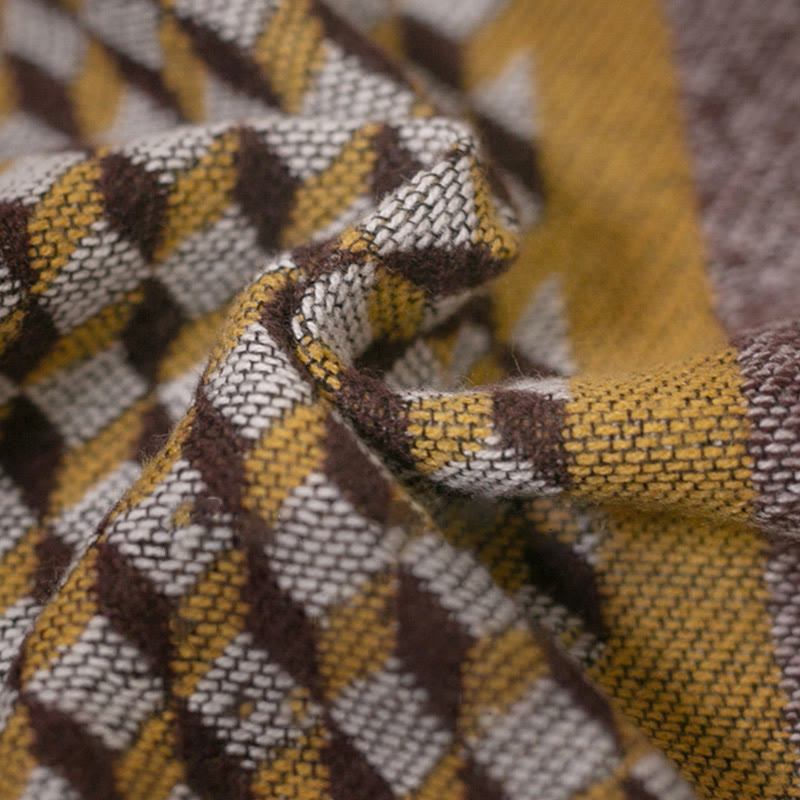 Scialle tibetano con Buddha Stones , modello classico, caldo e accogliente, da viaggio, invernale - image 6