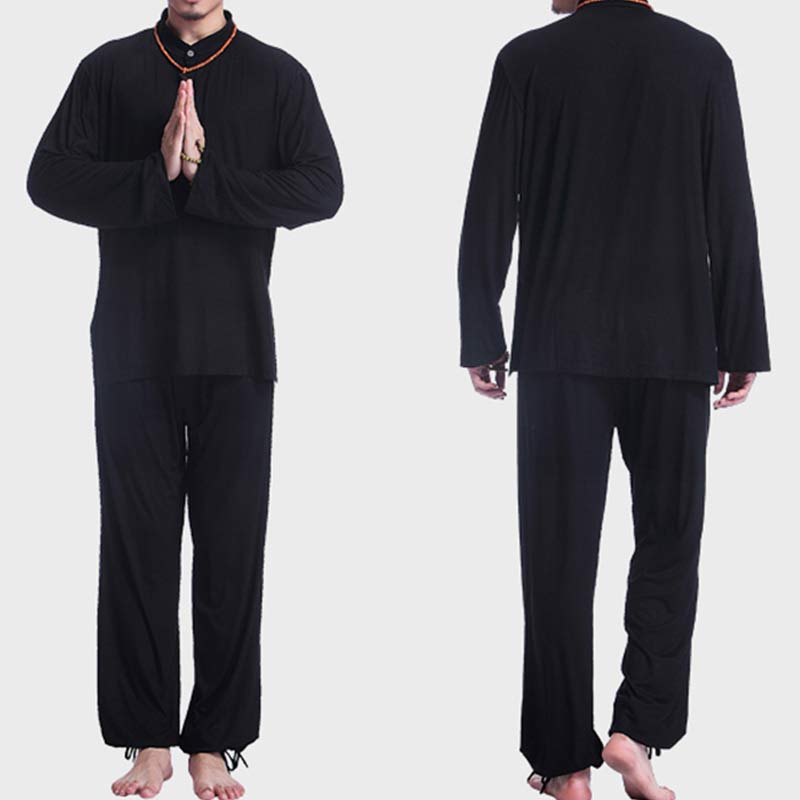 Buddha Stones Meditazione Preghiera Spirituale Zen Tai Chi Pratica Yoga Abbigliamento Uomo Set - image 19