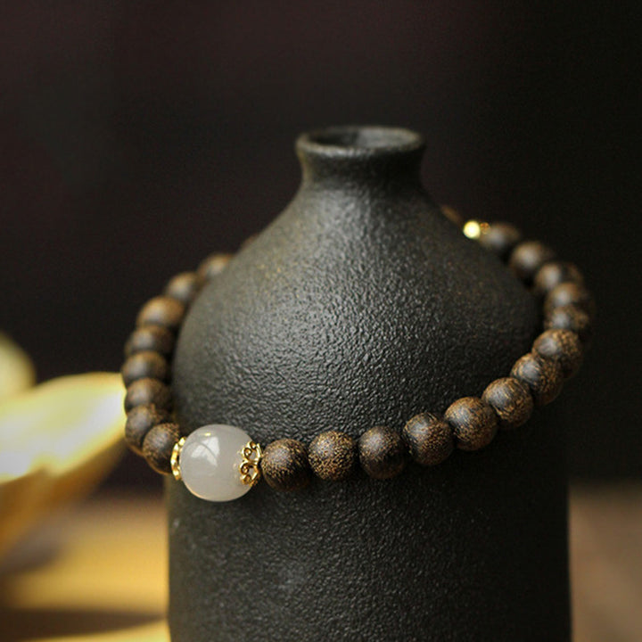 Bracciale Buddha Stones Agarwood Jade Forza Calma