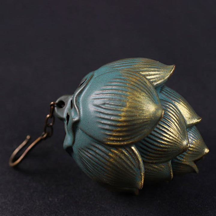 Decorazione per bruciatore di incenso sospeso Buddha Stones meditazione di loto - image 3