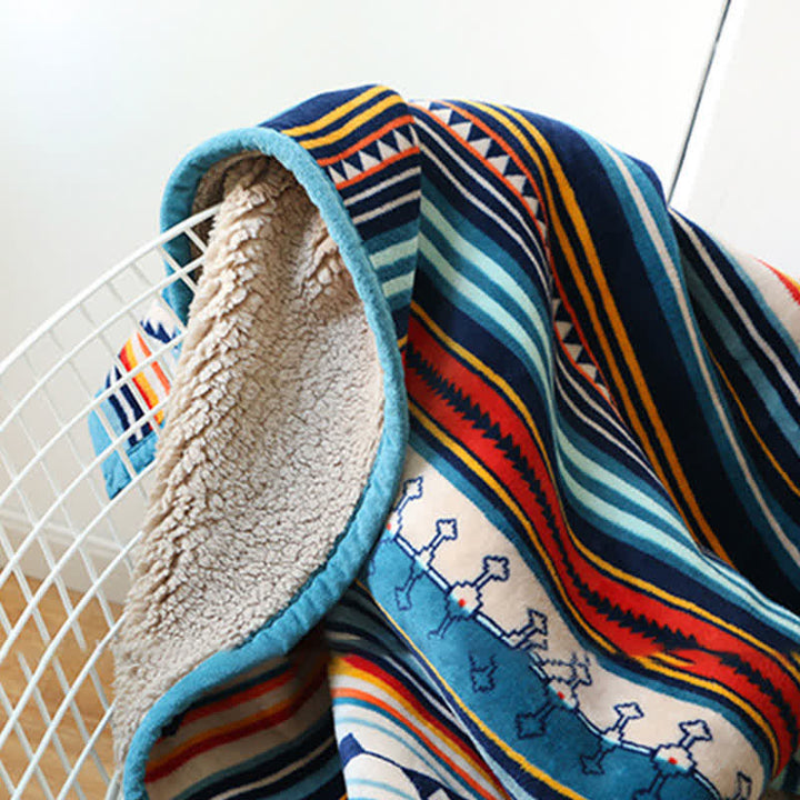 Coperta da letto morbida e calda geometrica Buddha Stones