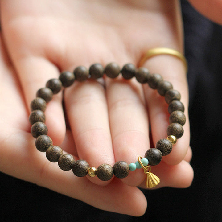 Bracciale Buddha Stones Agarwood Lotus Strength