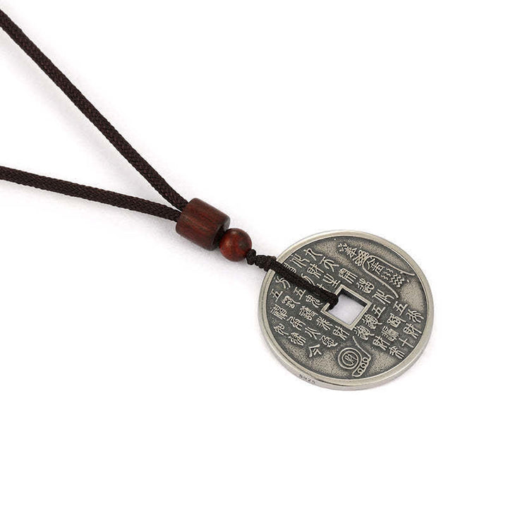 Buddha Stones Bagua Yin Yang Moneta di rame Stella Equilibrio Energia Collana Pendente - image 10