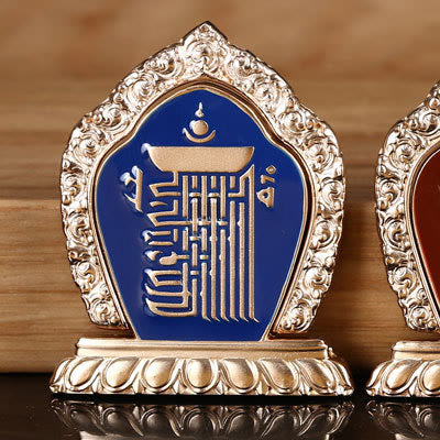 Supporto per anello per telefono con simbolo della pace tibetano Om Mani Padme Hum, decorazioni universali per telefono