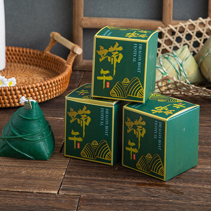 Buddha Stones Dragon Boat Festival Zongzi Modello Candela Profumata Regalo Per Famiglia Amici
