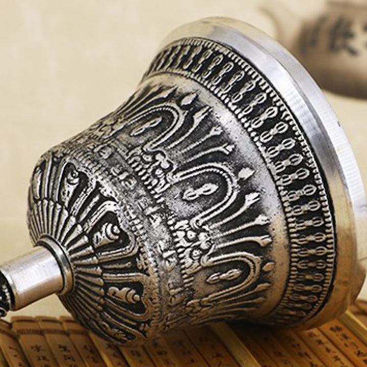 Set di campane per meditazione tibetane Buddha Stones e decorazioni in rame Vajra Dorje - image 8