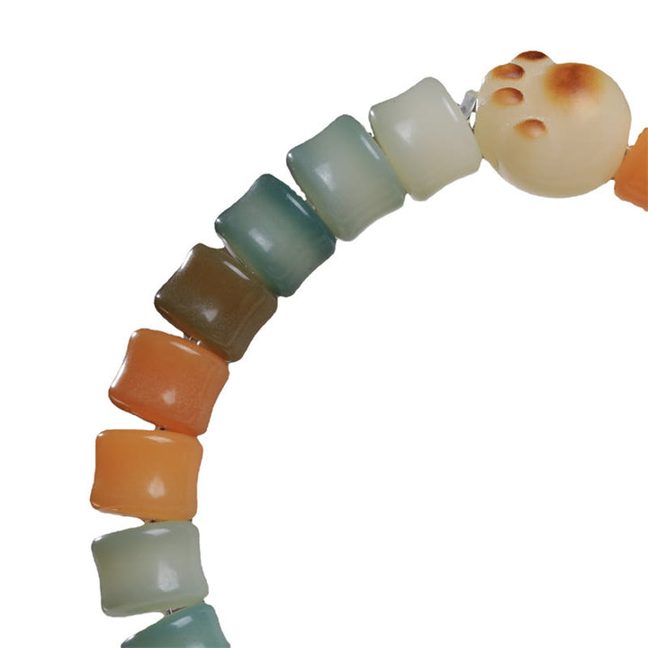 Braccialetto della saggezza con zampa di gatto, semi di Bodhi colorati Buddha Stones - image 7