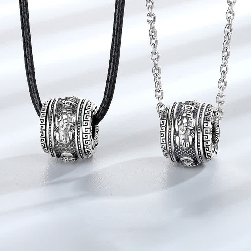 Buddha Stones PiXiu Luck Wealth Collana girevole con ciondolo - image 0