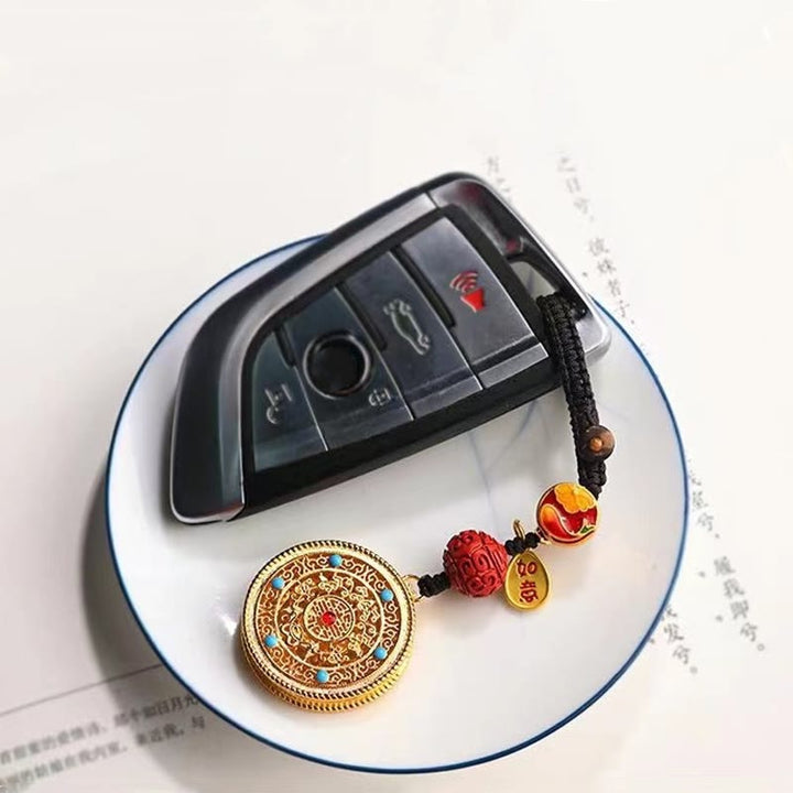 Portachiavi con ciondolo a forma Buddha Stones Fu Character Blessing Ruyi - image 14