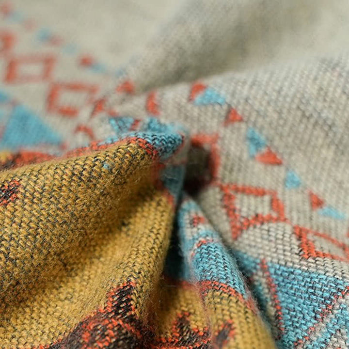 Scialle tibetano con motivo a diamante Buddha Stones, caldo mantello invernale - image 14