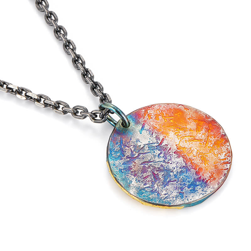 Collana con ciondolo a forma Buddha Stones in argento sterling 999 e oro 24K, metà demone e metà Buddha, con compassione - image 9