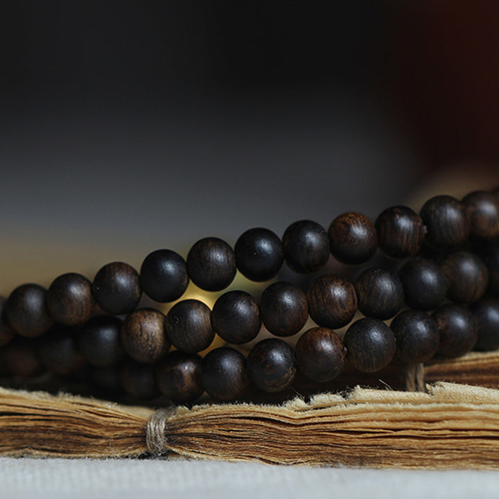 Buddha Stones 999 Oro Nha Trang Heiqinan Agarwood Ambra Agata Rossa Forza Bracciale Meditazione