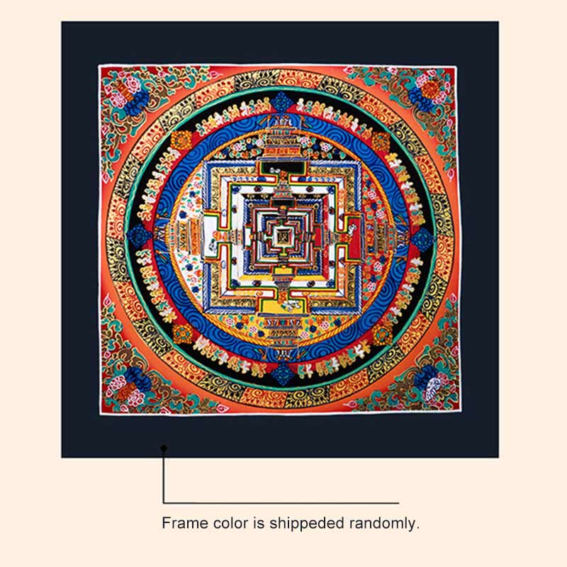 Pittura tibetana fatta a mano Thangka Mandala Blind Box Motivo colore casuale
