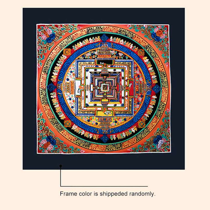Pittura tibetana fatta a mano Thangka Mandala Blind Box Motivo colore casuale