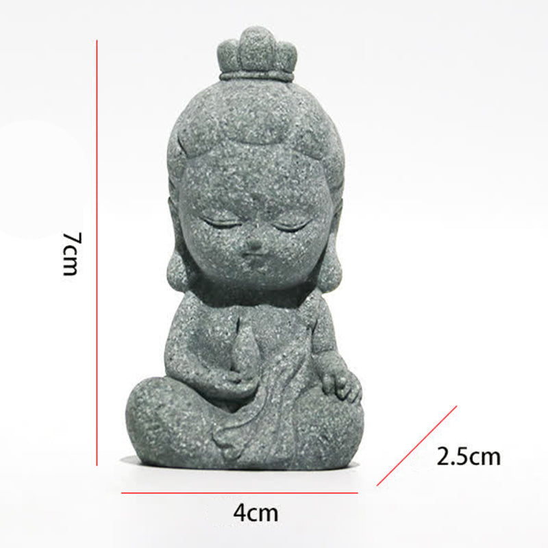 Buddha Stones Meditazione Statua del Buddha Compassione Decorazione della casa