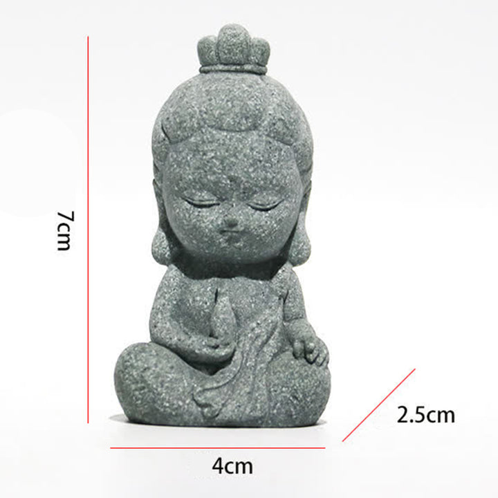Buddha Stones Meditazione Statua del Buddha Compassione Decorazione della casa