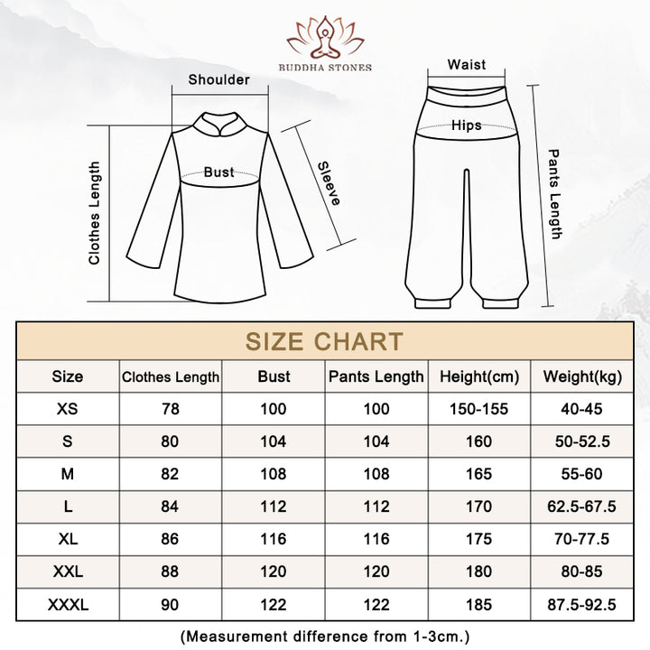 3 pezzi pittura a inchiostro meditazione preghiera spirituale zen tai chi qigong pratica abbigliamento unisex set - image 14