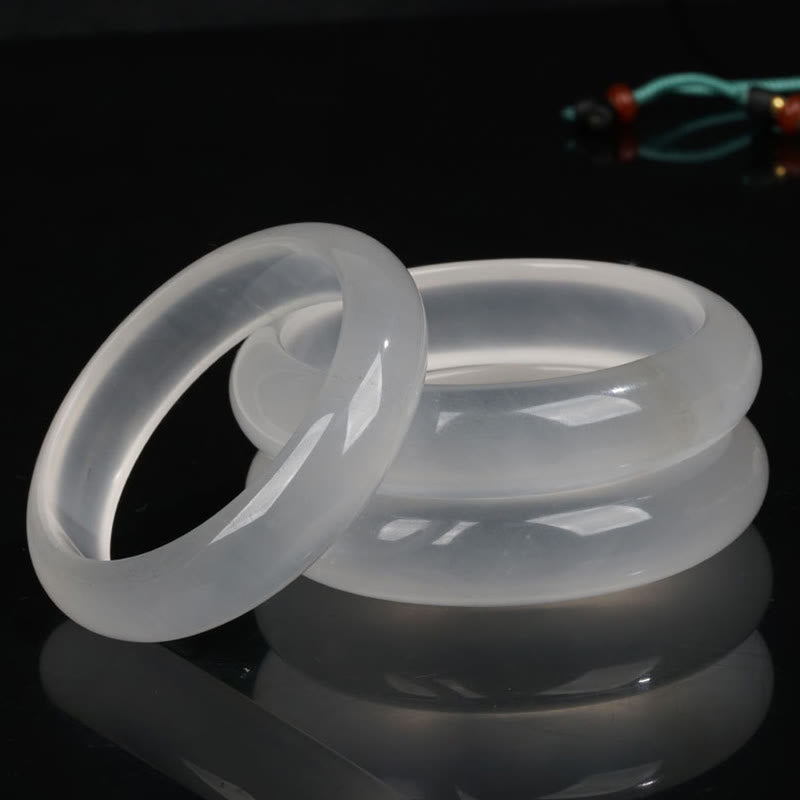 Braccialetto Buddha Stones Naturale Traslucido Seta Dorata Giada Ricchezza Fortuna - image 0