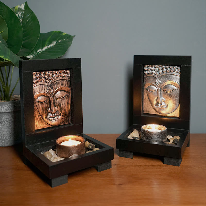 Buddha Stones Buddha Compassione Serenità Casa Preghiera Altare Zen Decorazione - image 0