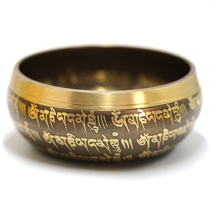 Buddha Stones Ciotola sonora tibetana per meditazione, realizzata a mano per la guarigione e la consapevolezza. Set di ciotole tibetane. - image 2