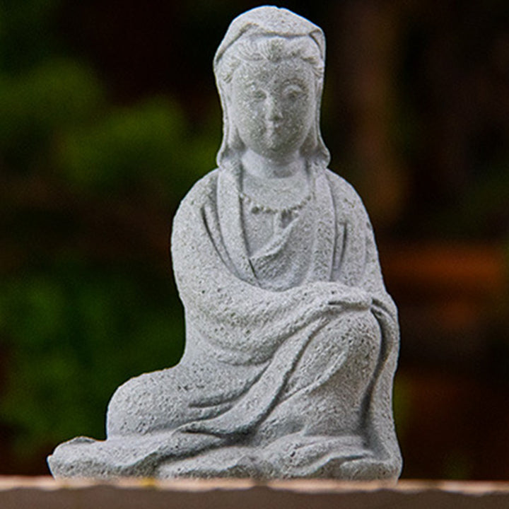 Buddha Stones Avalokitesvara Statua Benedizione Decorazione per la casa