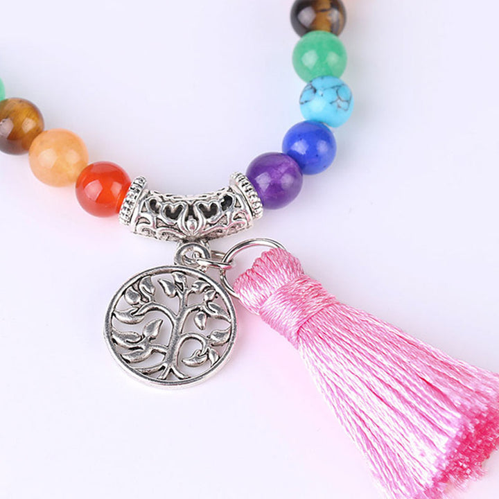 Buddha Stones 108 Mala Beads Braccialetto di guarigione in cristallo blu rodonite e lazulite