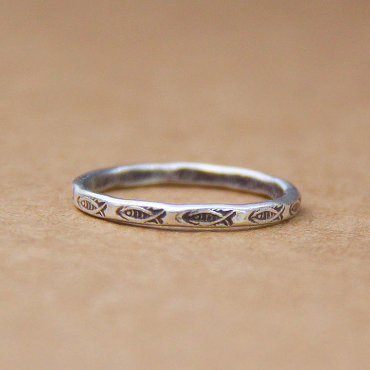 Anello Buddha Stones 925 Sterling Silver Luck Koi Fish Wealth - image 4