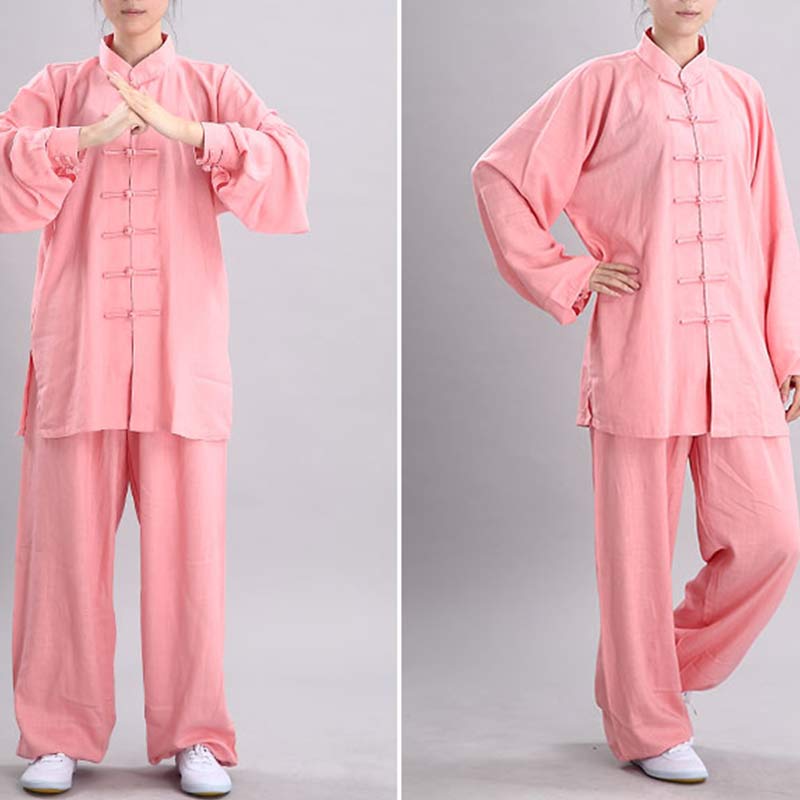 Buddha Stones Meditazione Zen Preghiera Spirituale Tai Chi Qigong Pratica Unisex Ricamo Abbigliamento Set - image 9