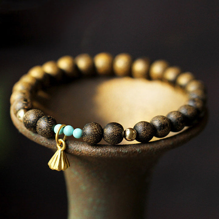 Bracciale Buddha Stones Agarwood Lotus Strength