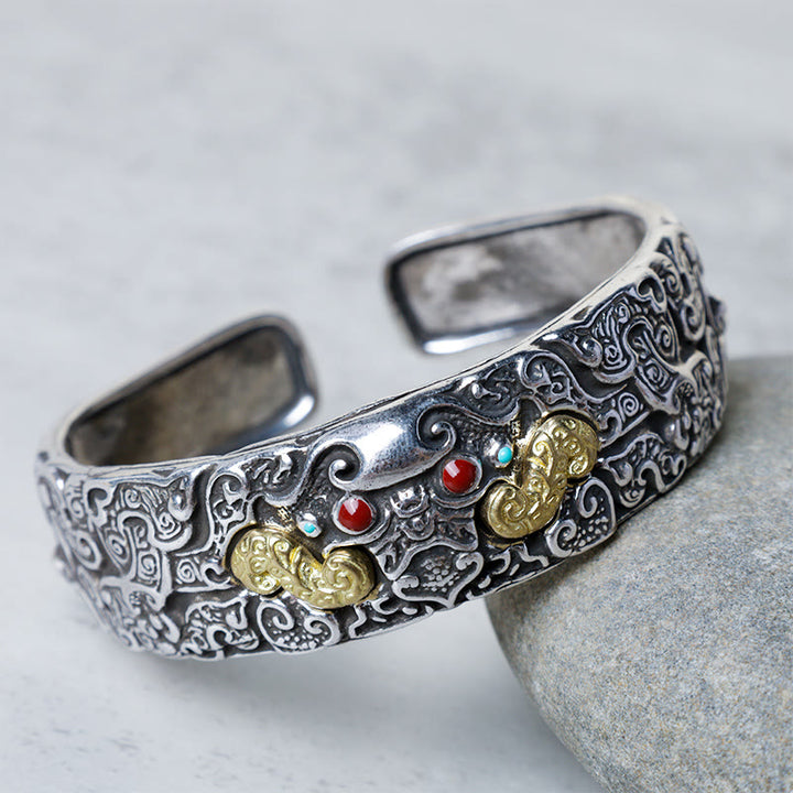 Braccialetto di benedizione PiXiu con incisione FengShui Buddha Stones