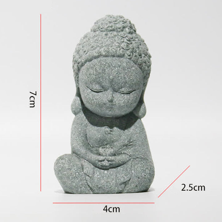 Buddha Stones Meditazione Statua del Buddha Compassione Decorazione della casa