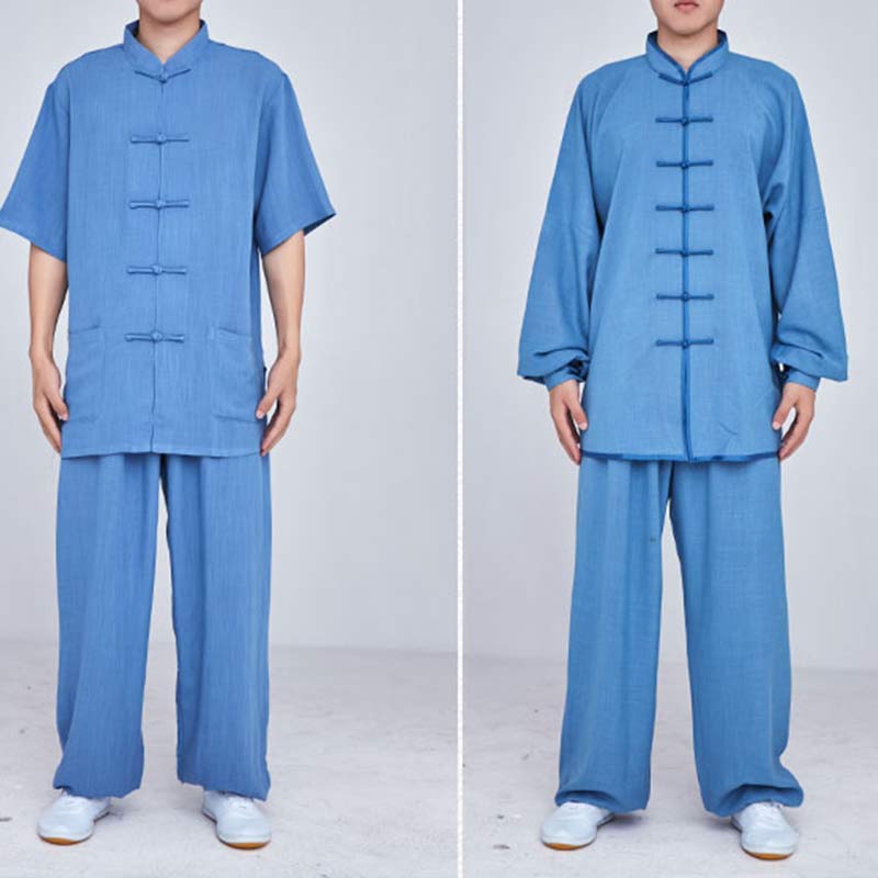 Buddha Stones Meditazione Zen Preghiera Spirituale Tai Chi Qigong Pratica Unisex Ricamo Abbigliamento Set - image 35