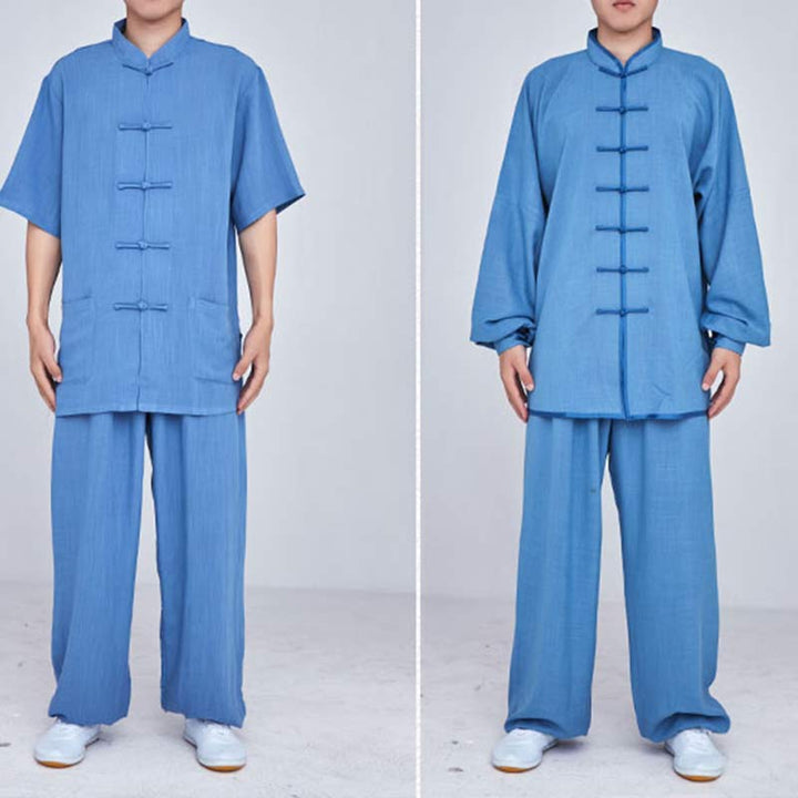 Buddha Stones Meditazione Zen Preghiera Spirituale Tai Chi Qigong Pratica Unisex Ricamo Abbigliamento Set - image 35
