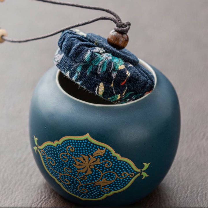 Buddha Stones Flower Chinese Gongfu Teiera in ceramica portatile Set da tè da viaggio all'aperto