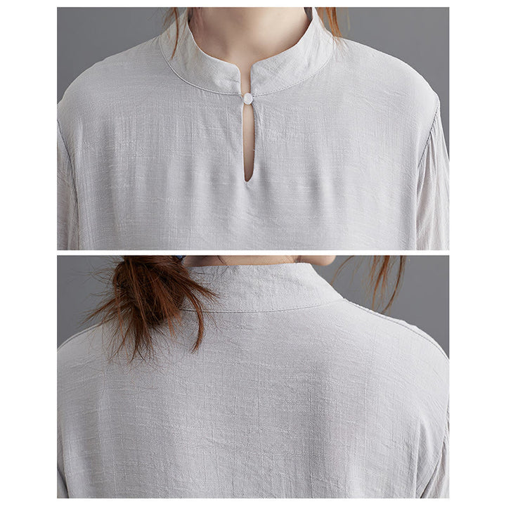 Buddha Stones Modello semplice Meditazione Preghiera Spirituale Zen Pratica Yoga Abbigliamento Donna Set - image 3
