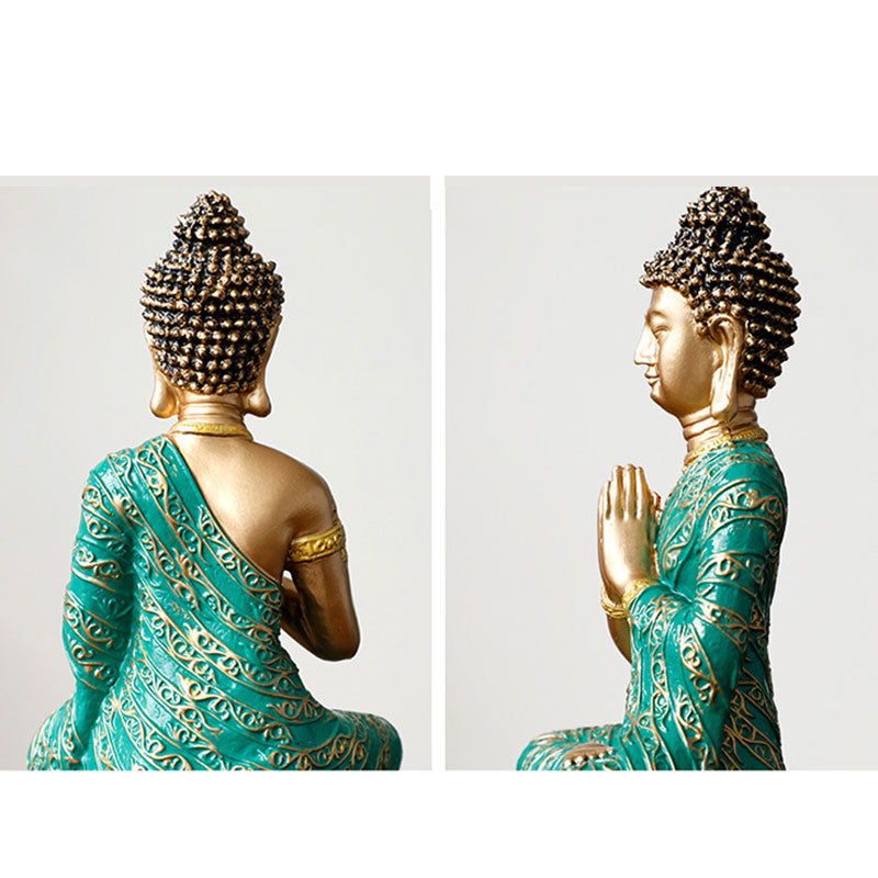 Buddha Stones Statua in resina della compassione del Buddha Decorazione