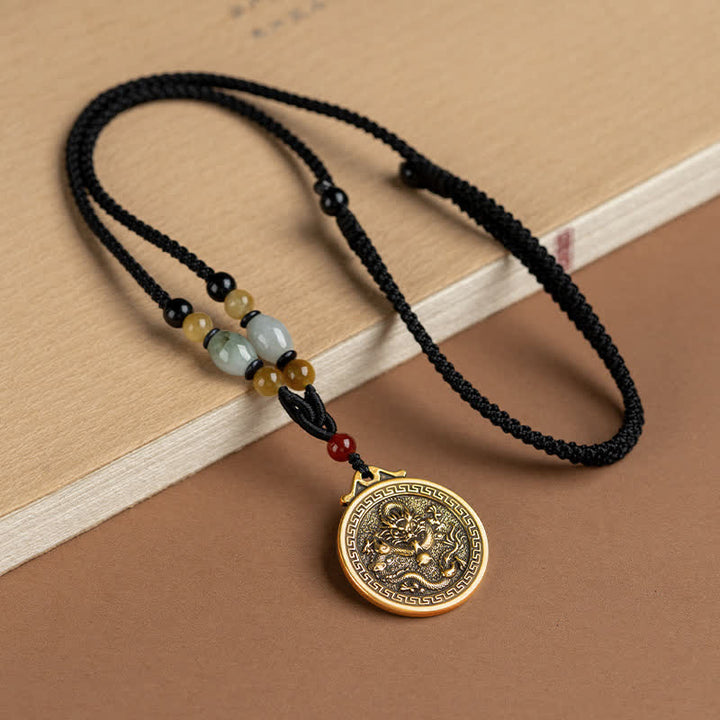 Collana con ciondolo di 12 segni zodiacali cinesi, benedizione, ricchezza e fortuna - Drago - image 17