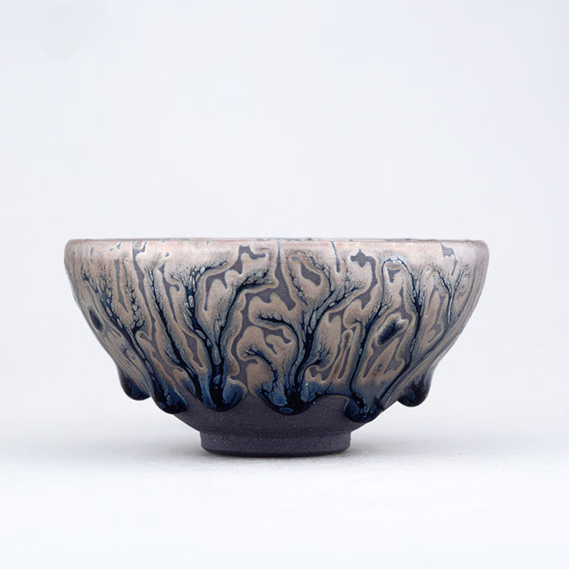 Buddha Stones fatte a mano con motivo dell'albero del tè Tazza da tè in ceramica cinese Jianzhan Tazza da tè Kung Fu
