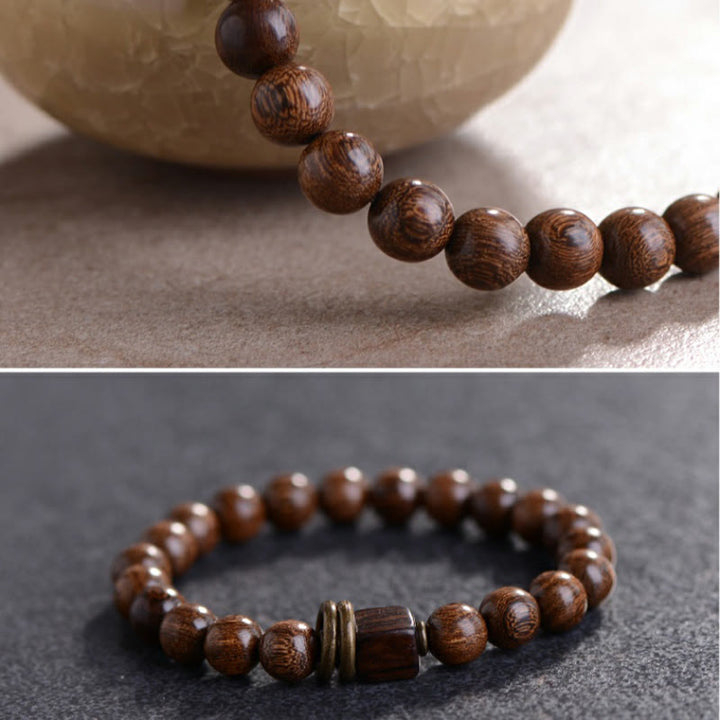 Braccialetto spirituale in legno di Buddha Stones Phoebe Zhennan